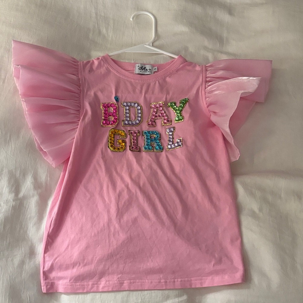 Lola + The Boys Pink Sequin T-Shirt